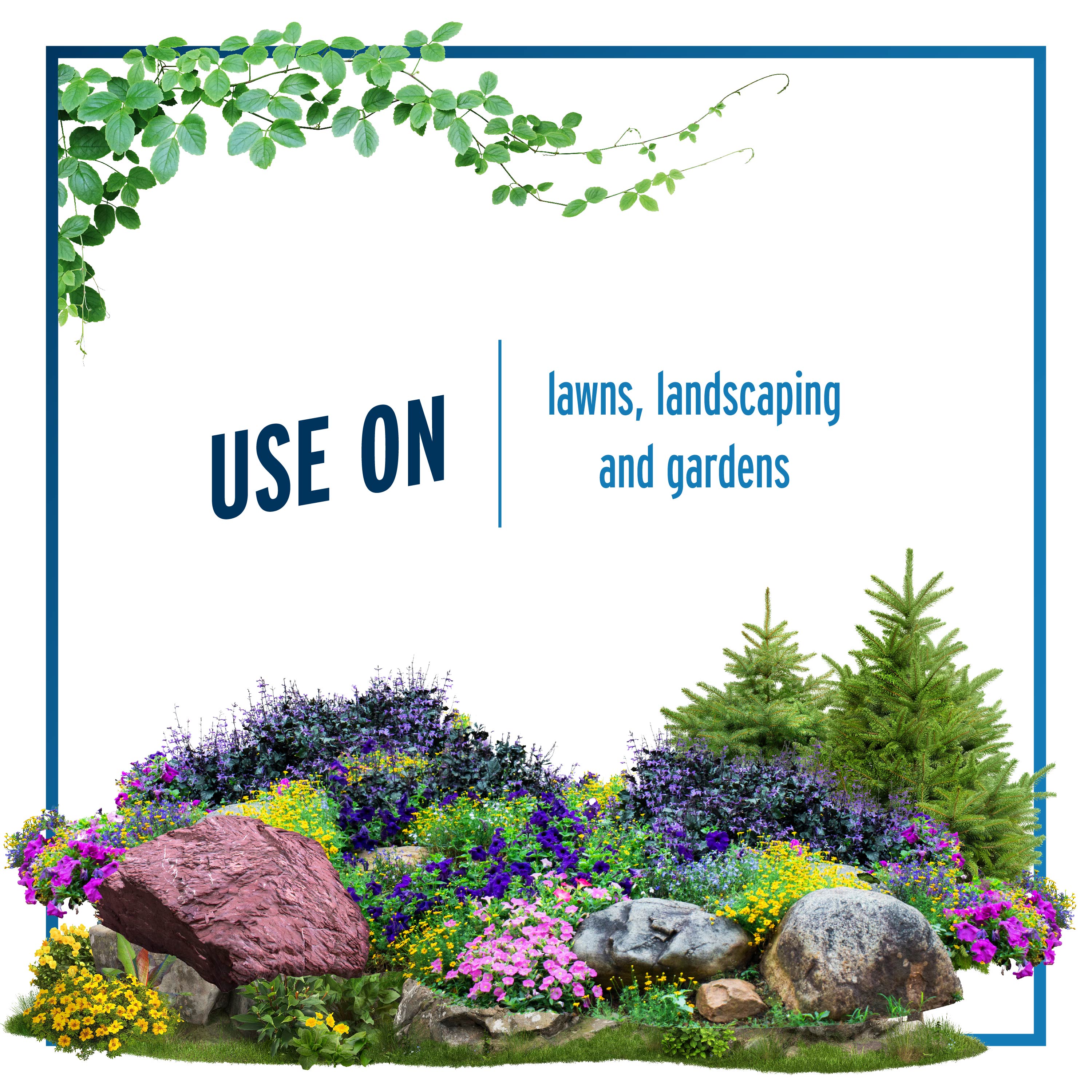 use on lawns and gardens